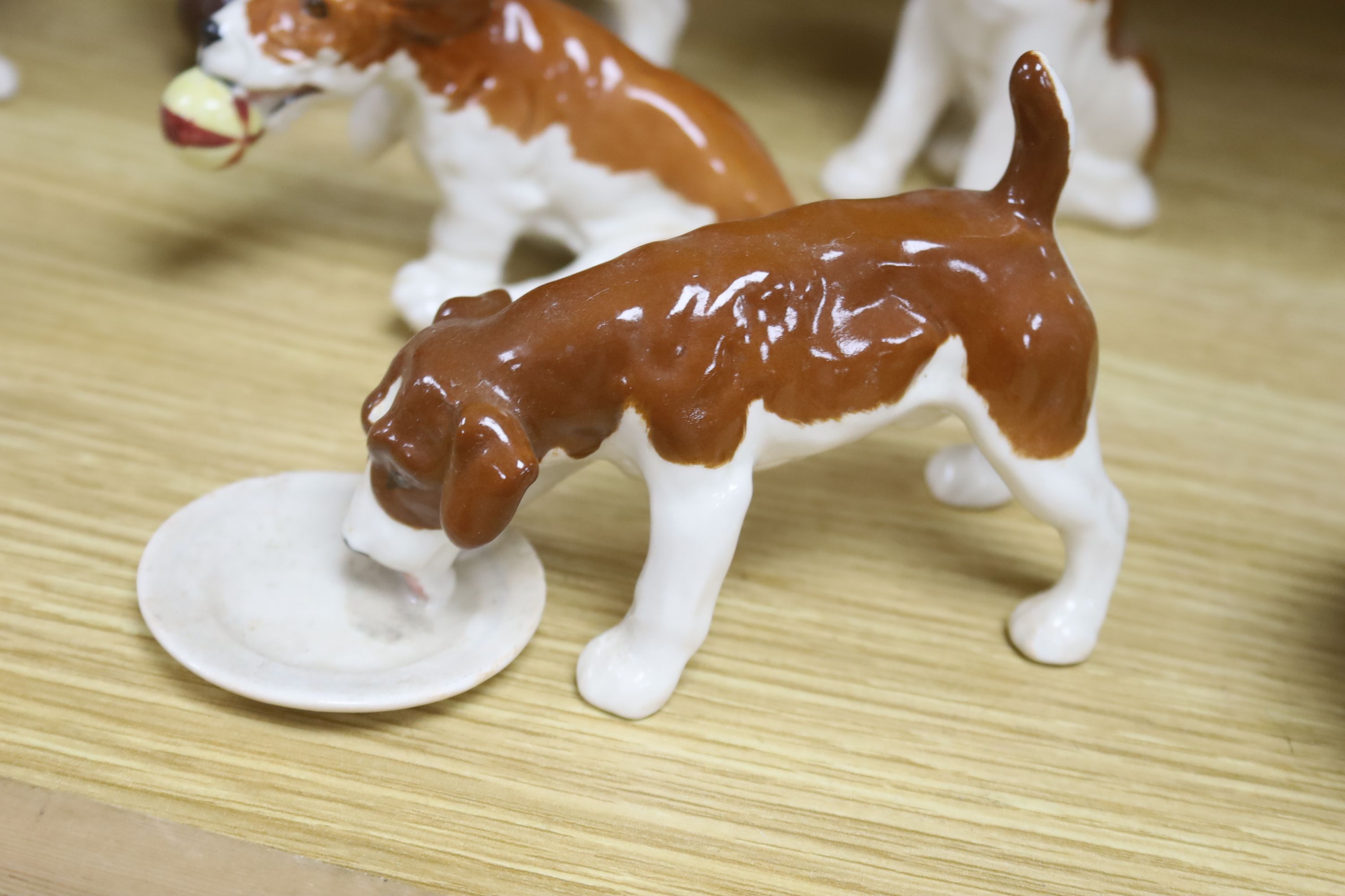 A group of Beswick dogs